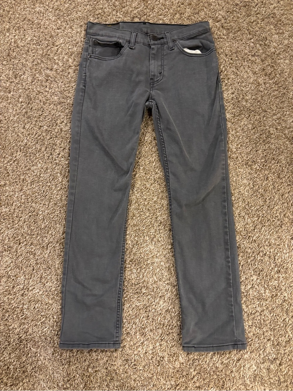 Levi's Men's Slim Straight Jeans in Charcoal Gray